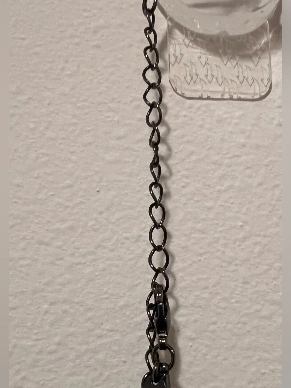 Lia Sophia Black and Cream Enamel Pendant Necklace